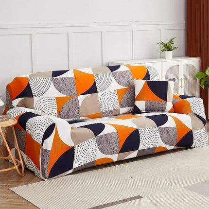 Geometric Polyester Sofa Cover Set Protect &amp; Decorate Your Living Space with Non-slip Easy Wear Full Fitted Covers Ideal for Bedroom Office and Living Room