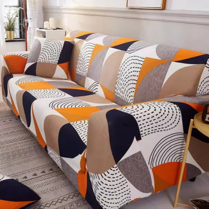 Geometric Polyester Sofa Cover Set Protect &amp; Decorate Your Living Space with Non-slip Easy Wear Full Fitted Covers Ideal for Bedroom Office and Living Room