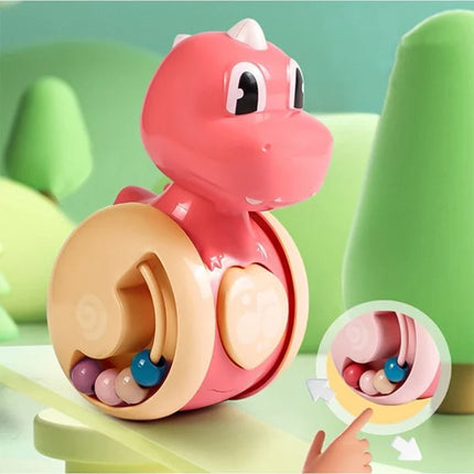 Ultimate Dinosaur Sliding Tumbler Fun Motor Skills Toy for Kids! Play Puzzle Run Move &amp; Learn. Educational Cute &amp; Auto Balancing!