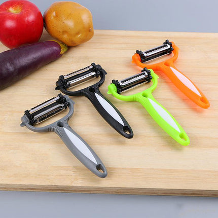 Easy Grip 3-in-1 Peelers High Quality Comfortable Handle Multifunctional for Vegetables and Fruits Set of 2