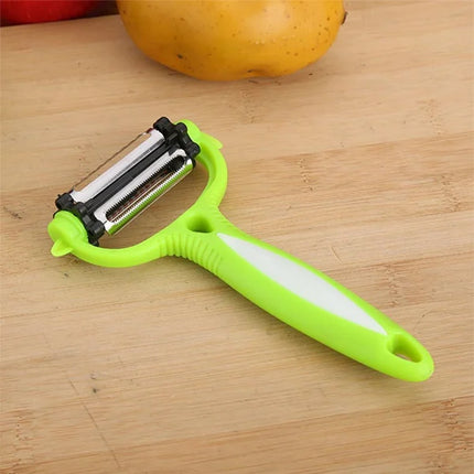 Easy Grip 3-in-1 Peelers High Quality Comfortable Handle Multifunctional for Vegetables and Fruits Set of 2