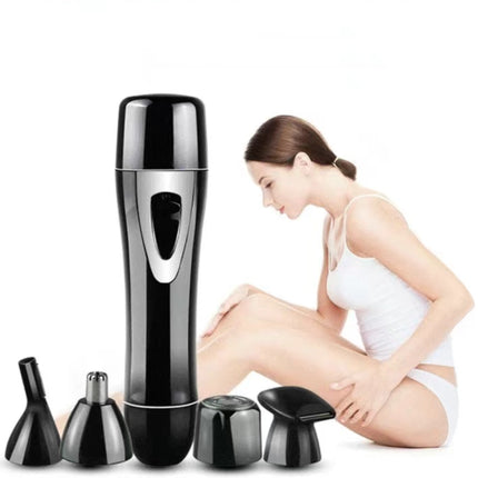 Flawless 4-in-1 Women's Shaver USB Charging Waterproof Painless. Perfect for Facial Hair Eyebrows Ear and Nose Hair. High-Quality Portable Long Battery Life. Get the Ultimate Lady Trimming Device!