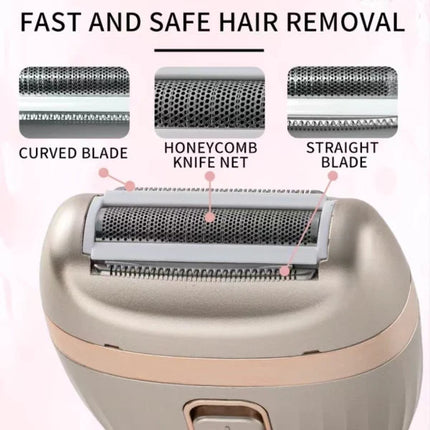 Ultimate 3-in-1 Rechargeable Hair Removal Portable Powerful Painless. Trim Shave Depilate with Long-lasting Battery and Mini Design!