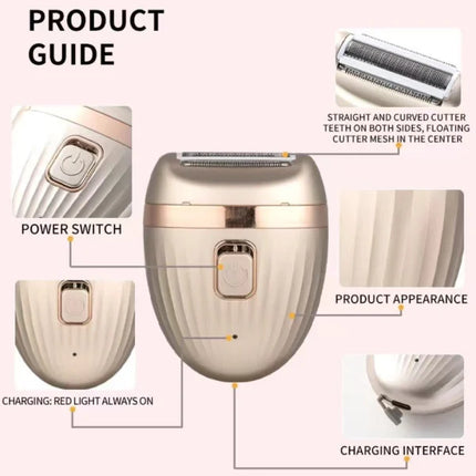 Ultimate 3-in-1 Rechargeable Hair Removal Portable Powerful Painless. Trim Shave Depilate with Long-lasting Battery and Mini Design!