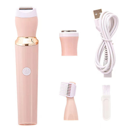 Ultimate 3-in-1 Beauty Companion Portable High-Quality Facial Hair Grooming Kit for Pain-Free Hair Removal Eyebrow Trimming and Body Shaving. Waterproof Long Battery Life for Smooth Beautiful Skin!