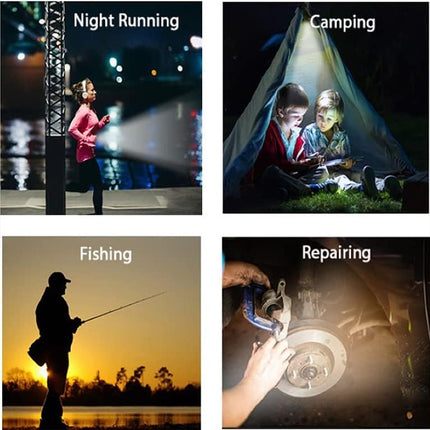 Rechargeable Mini Flashlight Manual Mode Self Assemble Perfect Outdoor adventures Led Cob Keychain Lights Portable Torch Camping Fishing Small Bright 4 Mode Flashing