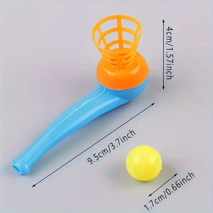 4 Pcs Ball Blowing Toy Floating Blow Pipe Balls Boys Girls Toys Party Children Toy Sports Games Outdoor Kid Game Air Suspension Toy Exercise Kids Lung Activity