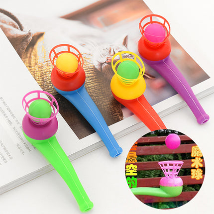 4 Pcs Ball Blowing Toy Floating Blow Pipe Balls Boys Girls Toys Party Children Toy Sports Games Outdoor Kid Game Air Suspension Toy Exercise Kids Lung Activity