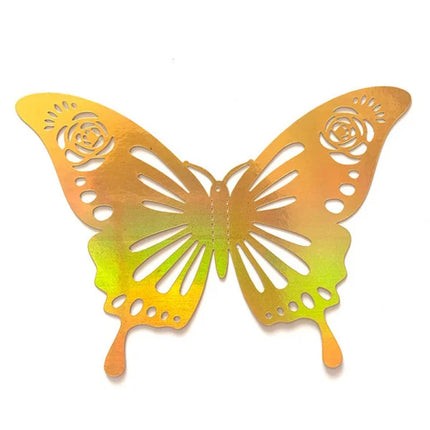 3D Butterfly Sticker Set for Home Decor - 12 Pieces - Multi Size - Cute Stickers