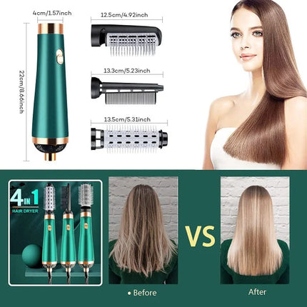 3-in-1 Hair Dryer &amp; Comb: Multifunctional Hot Air Styler, EU Plug