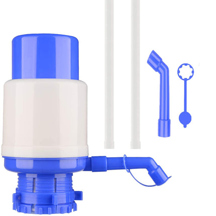 Manual Easy Drinking Water Bottle Hand Press Pump - Blue