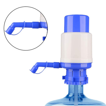 Manual Easy Drinking Water Bottle Hand Press Pump - Blue