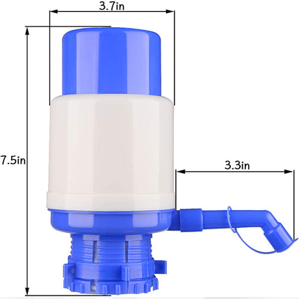 Manual Easy Drinking Water Bottle Hand Press Pump - Blue