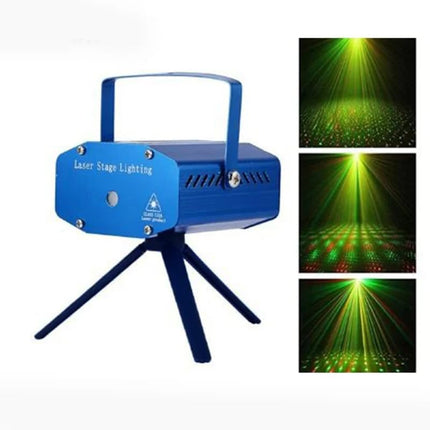 Mini Laser Projector Lights Multicolor Dancing Led Party Disco Stage Powerful Stand Light Adapter