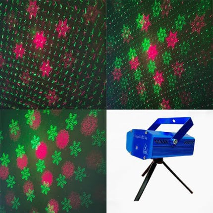 Mini Laser Projector Lights Multicolor Dancing Led Party Disco Stage Powerful Stand Light Adapter