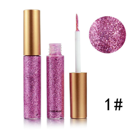 Colorful Sequins Pearlescent Liquid Eye Shadow -01- Pink