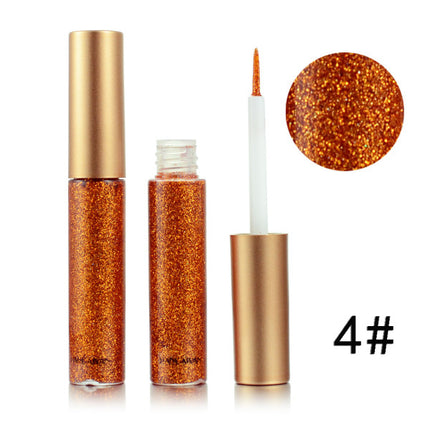 Colorful Sequins Pearlescent Liquid Eye Shadow -04- Orange