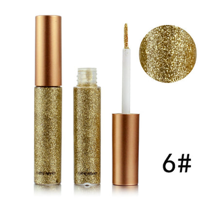 Colorful Sequins Pearlescent Liquid Eye Shadow - Gray Gold