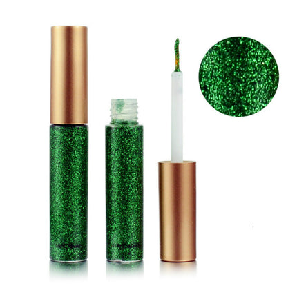 Colorful Sequins Pearlescent Liquid Eye Shadow - Green