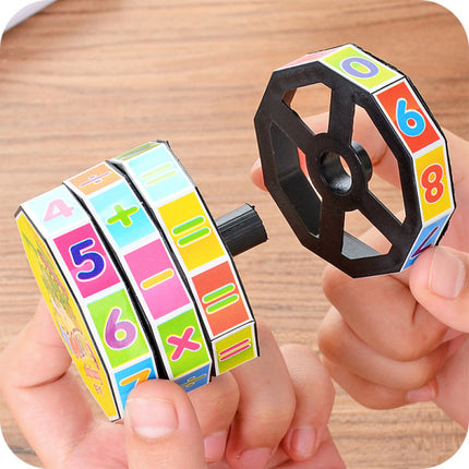 Kids Plastic Rubiks Cylindrical Learning Magic Cube - Multi Color