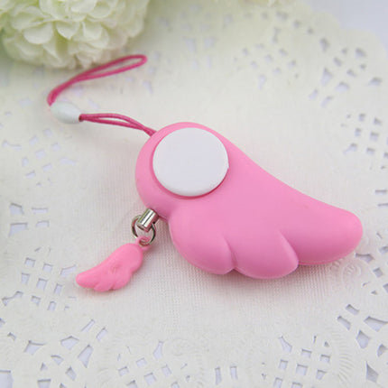 Angel Wings Electronic Alarm Key Chain - Pink