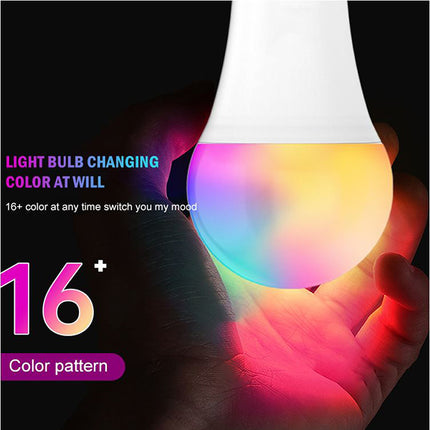 Screw Base 16 Color Changing Remote Control Led Light Bulb