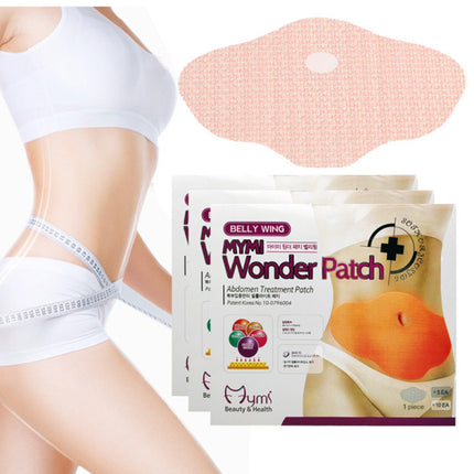 5 Pieces Belly Weight Loss Fat Burning Slimming Fit Patch - Beige