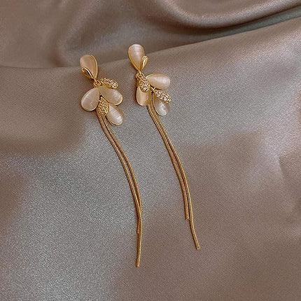 Ladies Fashion Simple Earrings - Golden