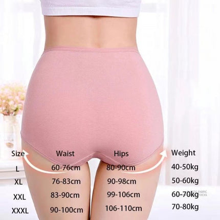 Soft Embossed Rose Cotton Ladies Underwear - Pink