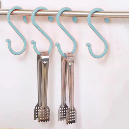 4 Pcs Large Size Plastic Hanging Hooks - Blue