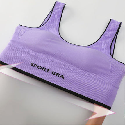 Two Pieces Strap Shoulder Padded Bra Sportswear Blouse With Elastic Underwear For Yoga Exercise Running Gym Stylish Print Body Fitted Summer Wear Outdoor Inner Wear 2 Pcs Set