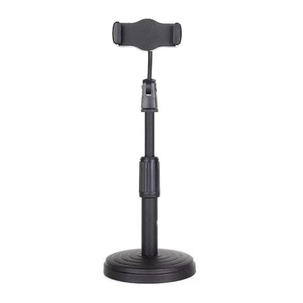 Heavy Duty Adjustable Retractable Mobile Phone Stand - Black