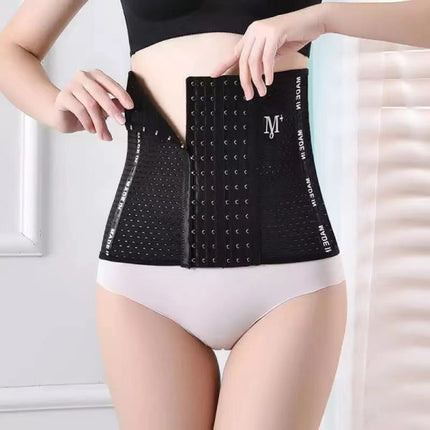 Waist Slimming Belly Corset Belt - Black