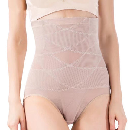 High Waist Seamless Cross Body Shaping Underwear - Skin