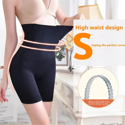 SlimFit Black Seamless High Waist Underwear for Women perfect for sportswear and gym activities