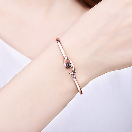 Women Eyes Style Fashion Bracelet - Rose Gold