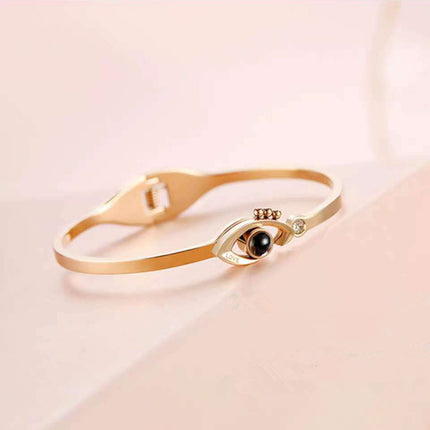 Women Eyes Style Fashion Bracelet - Rose Gold