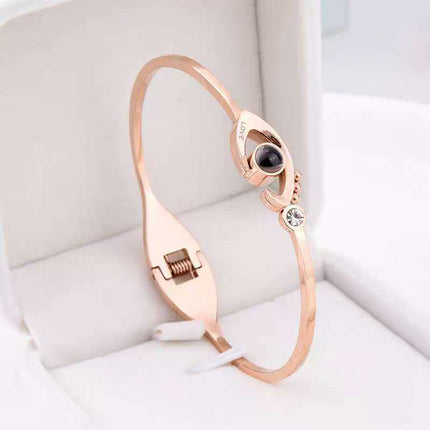 Women Eyes Style Fashion Bracelet - Rose Gold