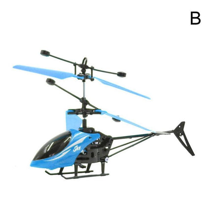 Rechargeable Kids Flying Led Light Mini Aircraft - Blue