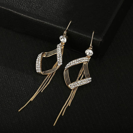 Molded Crystal Texture Gold Plated Ear Tops - Golden