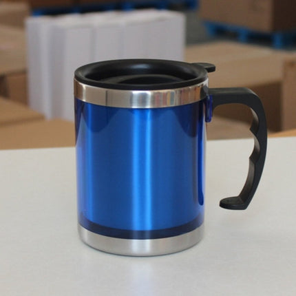 Stainless Steel Travel Mug With Sipper Lid 350ml - Blue