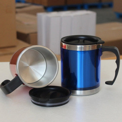 Stainless Steel Travel Mug With Sipper Lid 350ml - Blue