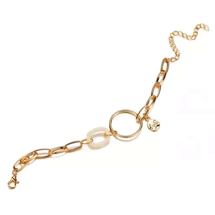 Ladies Simple Chain Retro Bracelet - Golden