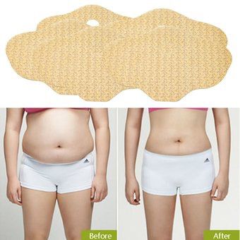 5 Pieces Belly Weight Loss Fat Burning Slimming Fit Patch - Beige