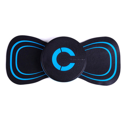 Mini Electric Pulse Neck Shoulder Massager Pad - Black