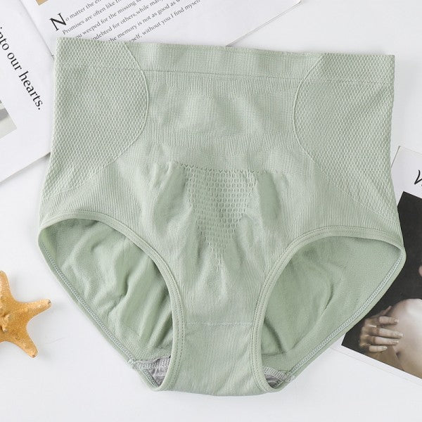 Women High Waisted Cotton Underwear Green MuchMy Shopping